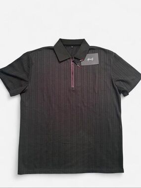 Men's Hoooyi Dark Green Zip Polo